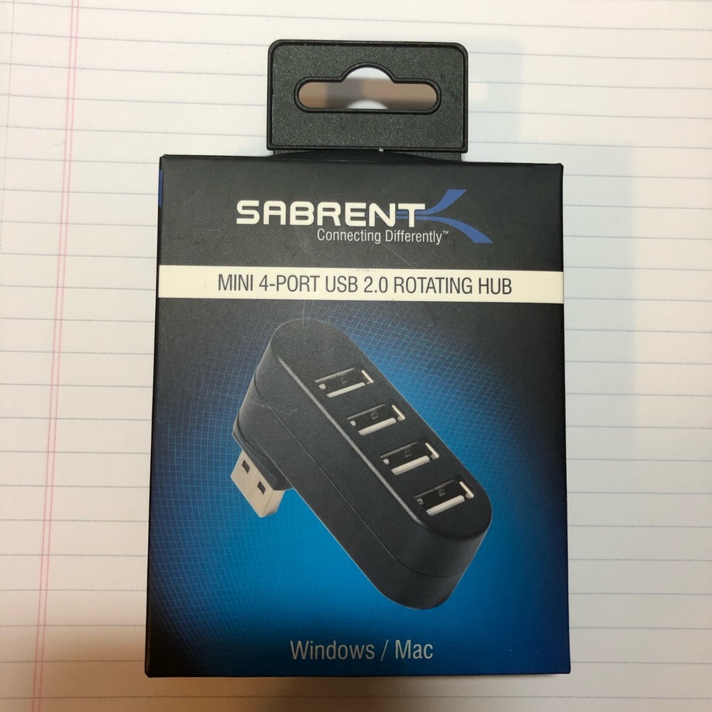 Sabrent 4-Port USB 2.0 Rotatable Hub